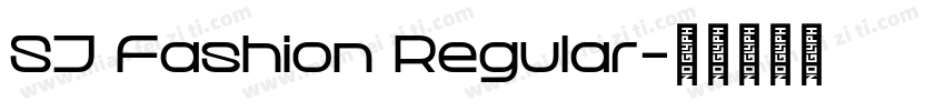 SJ Fashion Regular字体转换